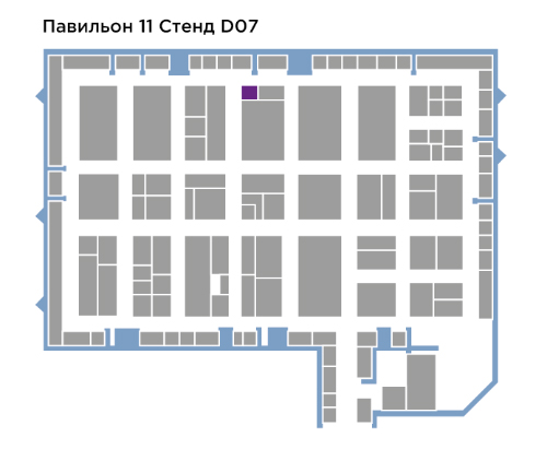 Схема расположения стенда